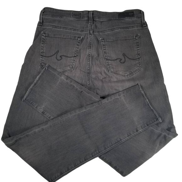 Adriano Goldschmied  AG Gray the High Rise Stevie Slim Straight Jeans Pants 28 R - Picture 3 of 6